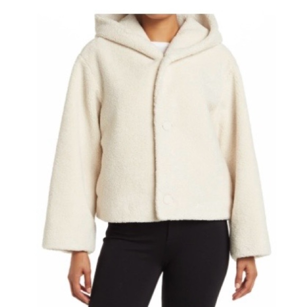 Club Monaco Cream Teddy Jacket